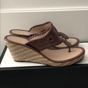 Brown Jack Rogers Wedges